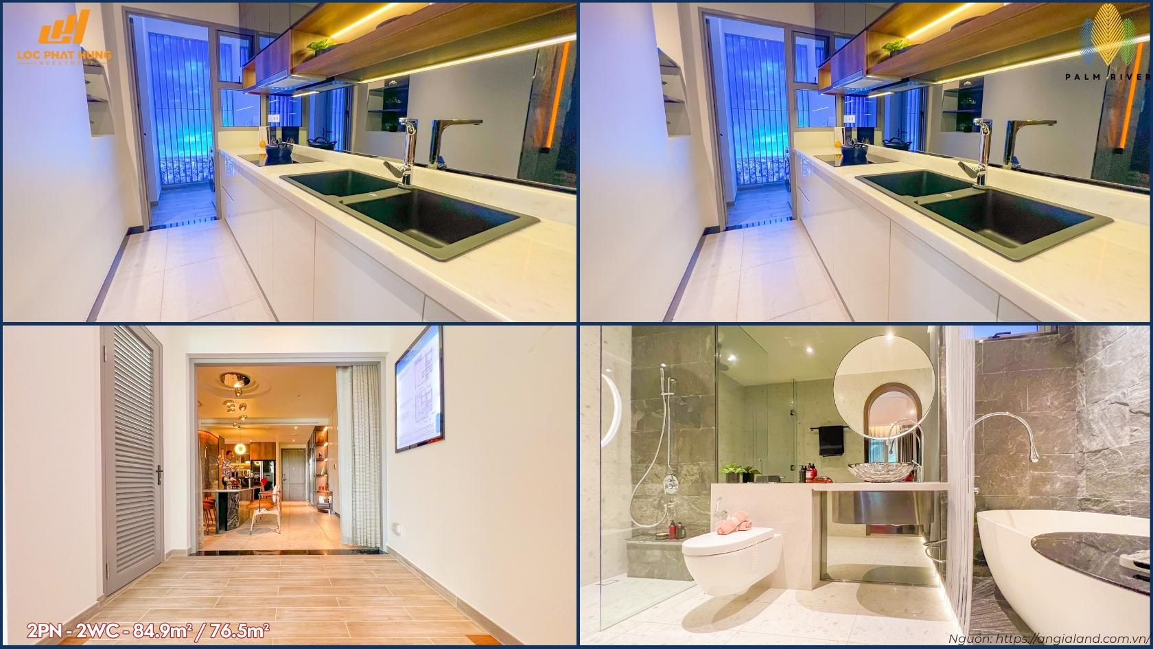 Căn Hộ Mẫu 2PN - 2WC Palm River (1)