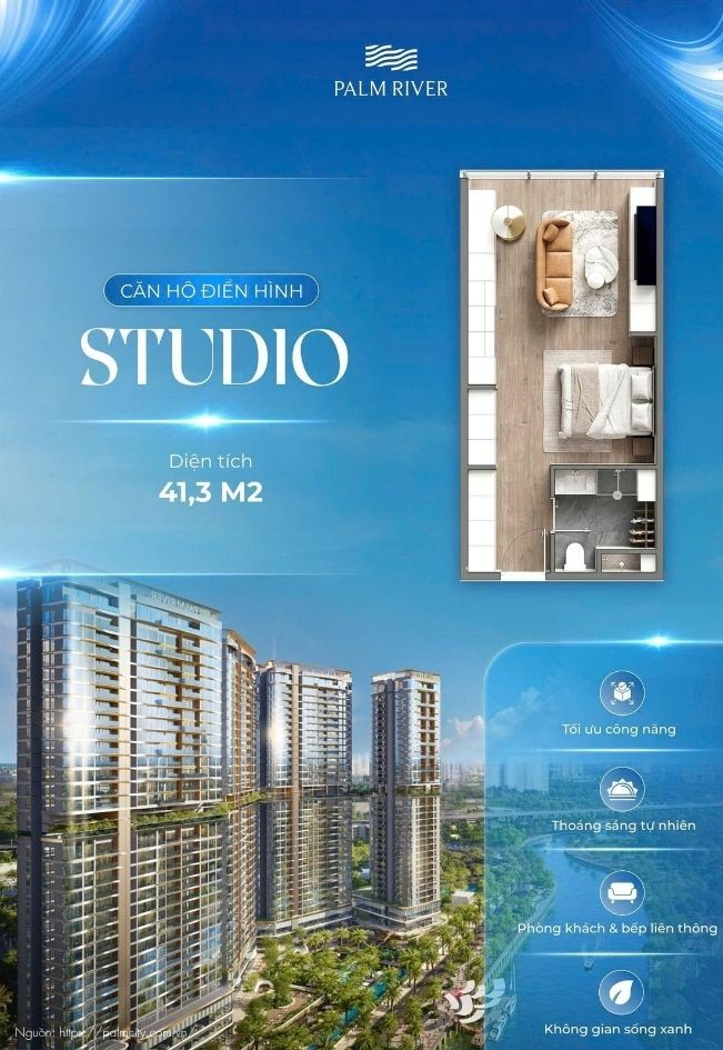 Layout Chi Tiết Căn Hộ Studio Căn Hộ