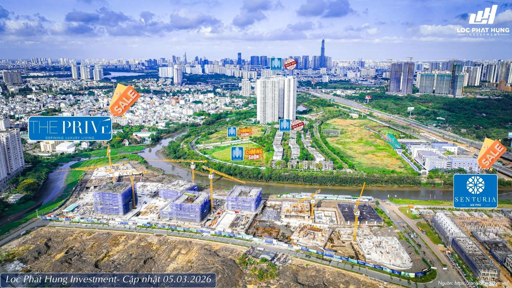 Tiến độ Palm River cập nhật 03/2026