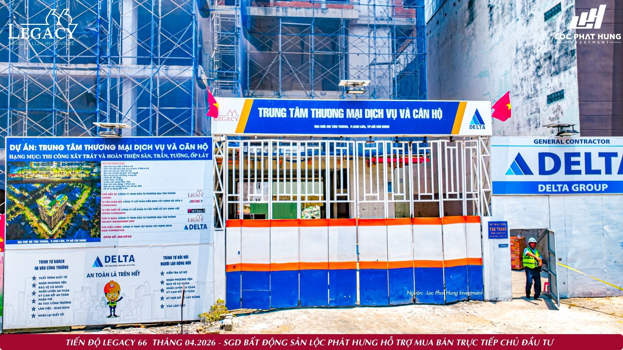 Cập Nhật Tiến Độ Xây Dựng Dự Án Legacy 66 Mới Nhất Tháng 04/2026