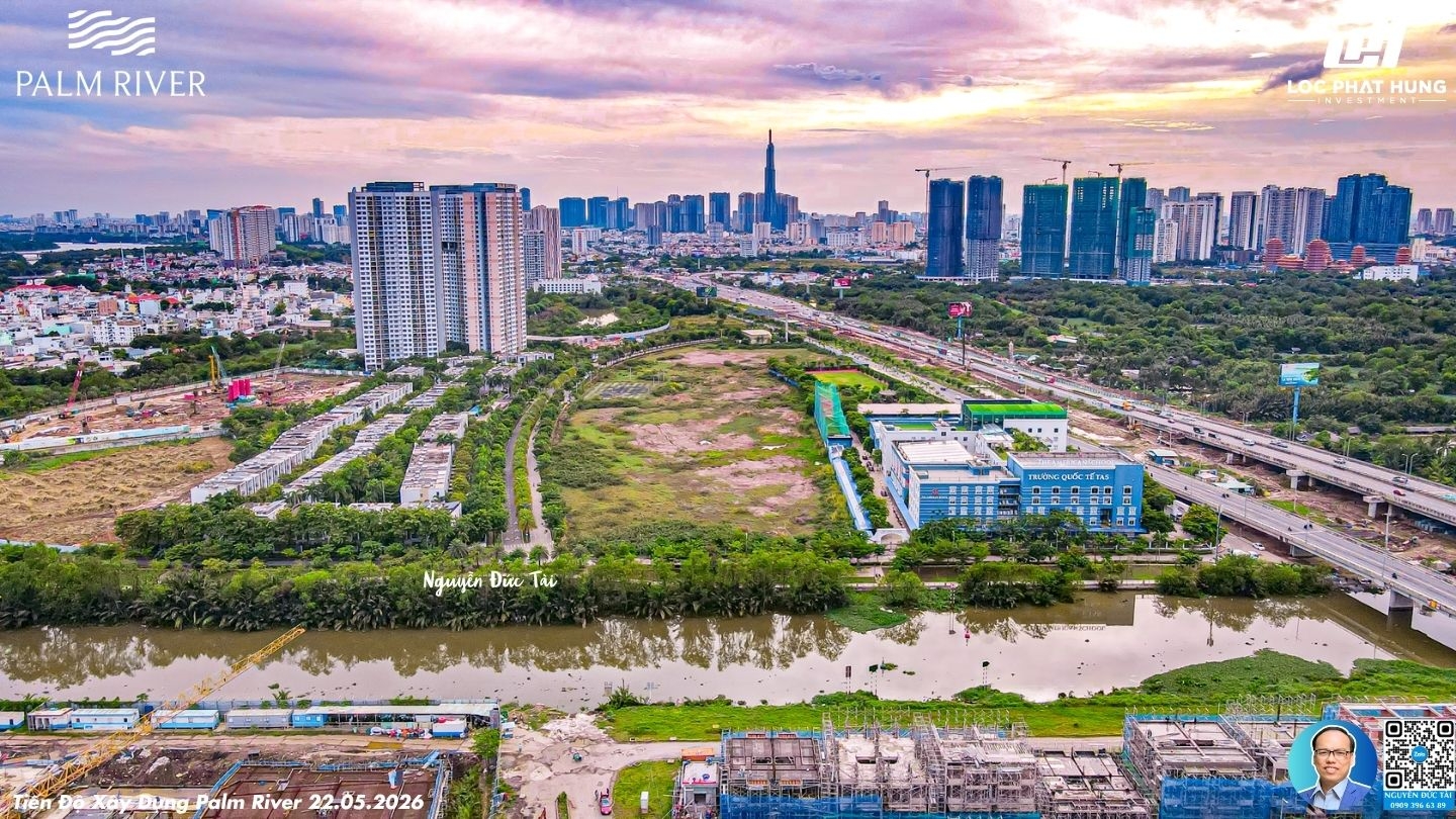 Hiện trạng quây tôn dự án chung cư Palm River Quận 2 ngày 22/05/2026