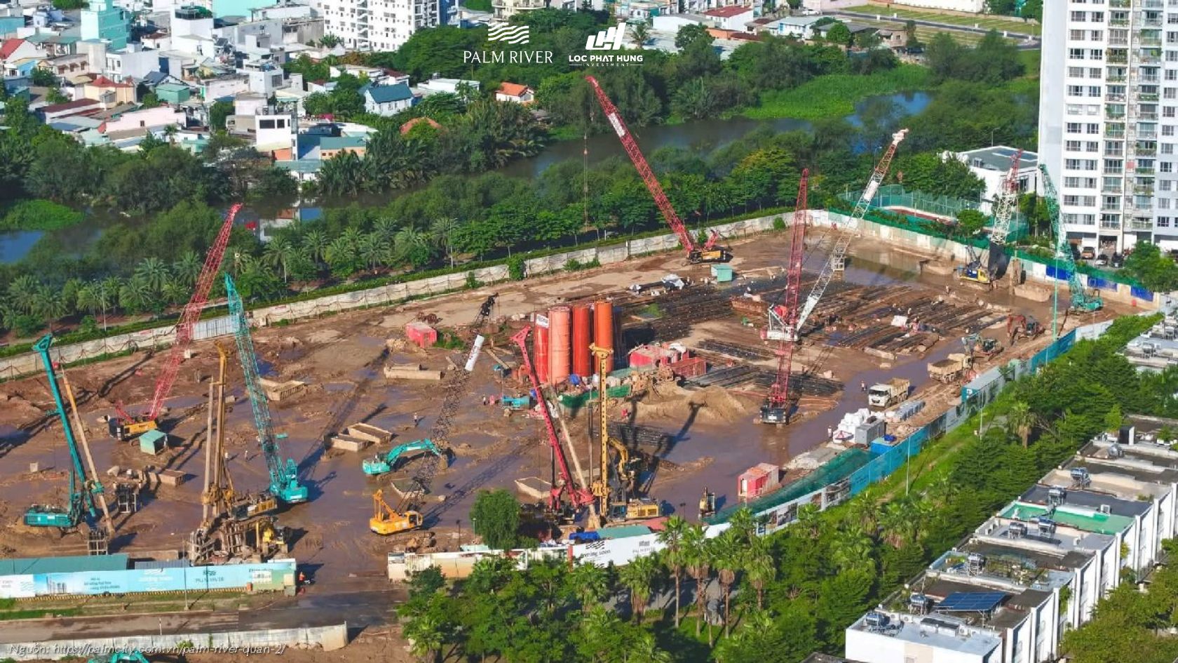 Tiến Độ Xây Dựng Dự Án Palm River ngày 04/08/2026