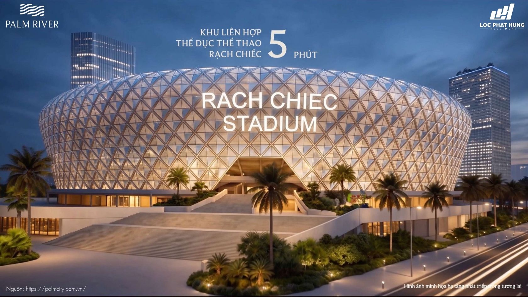 Sân Vận Động Rạch Chiếc Gần Dự Án Palm River