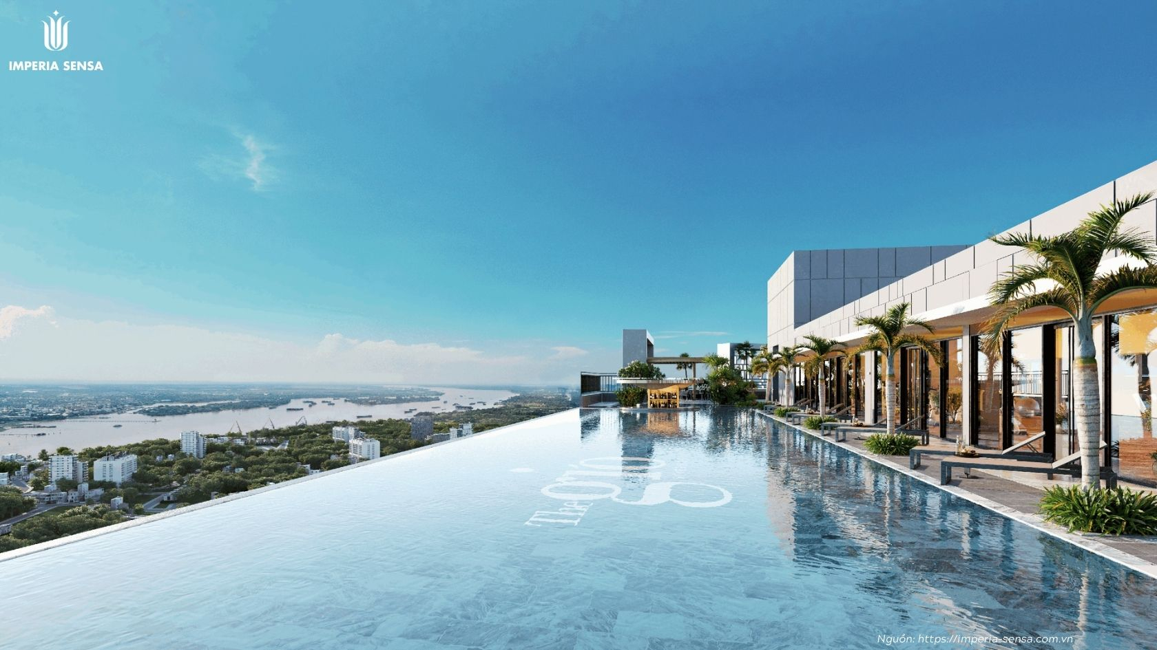 Tiện ích hồ bơi vô cực tại Imperia Sensa MIK Liên Phường Thủ Đức