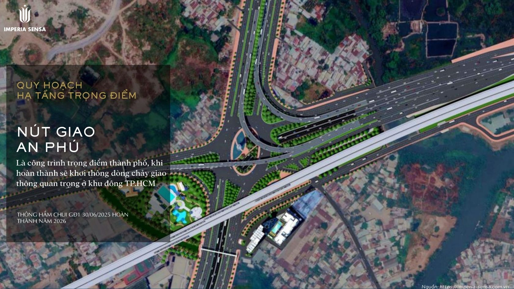 Tiềm năng hạ tầng nút giao An Phú dự án Imperia Sensa MIK Liên Phường bán giá tốt