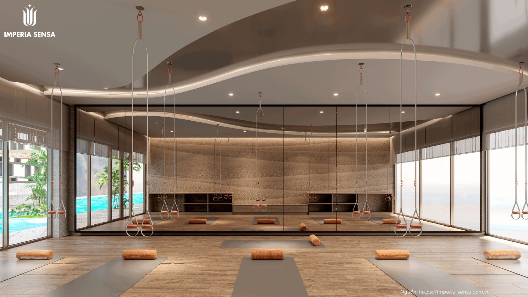 Phòng Gym tiêu chuẩn quốc tế tại chung cư Imperia Sensa MIK Liên Phường