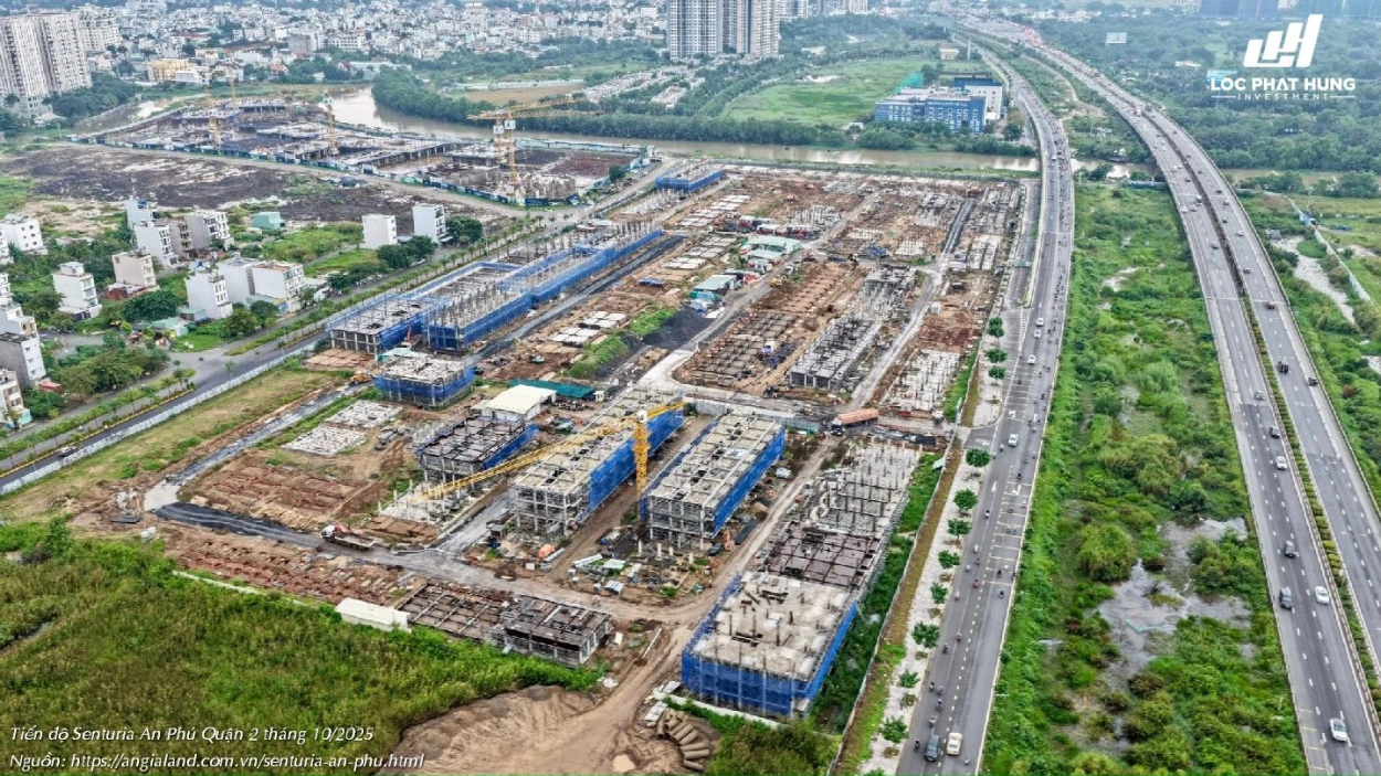 Senturia An Phú Tiến độ Senturia An Phú Quận 2 Tháng 10/2025