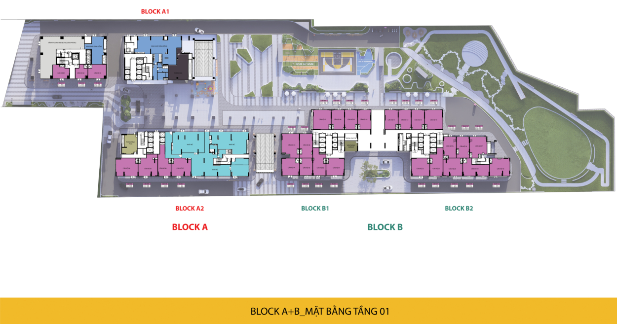 Mặt Bằng Chi Tiết Bcons NewSky