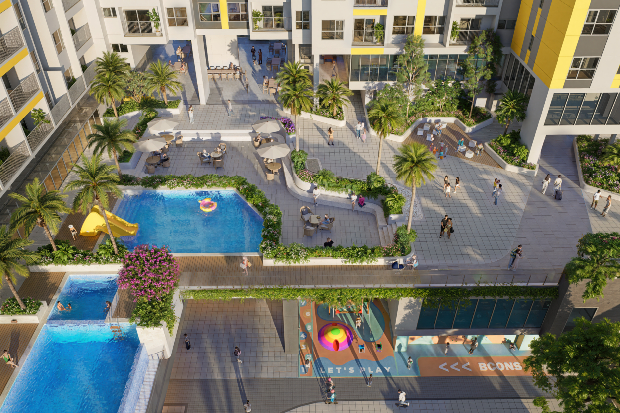 Tiện ích hồ bơi Bcons NewSky