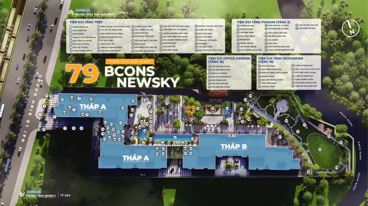 79 Tiện ích Bcons NewSky