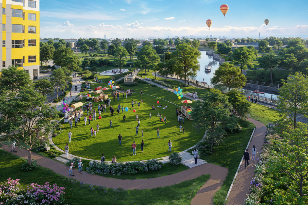 Cảnh Quan Bcons Newsky Thuận An