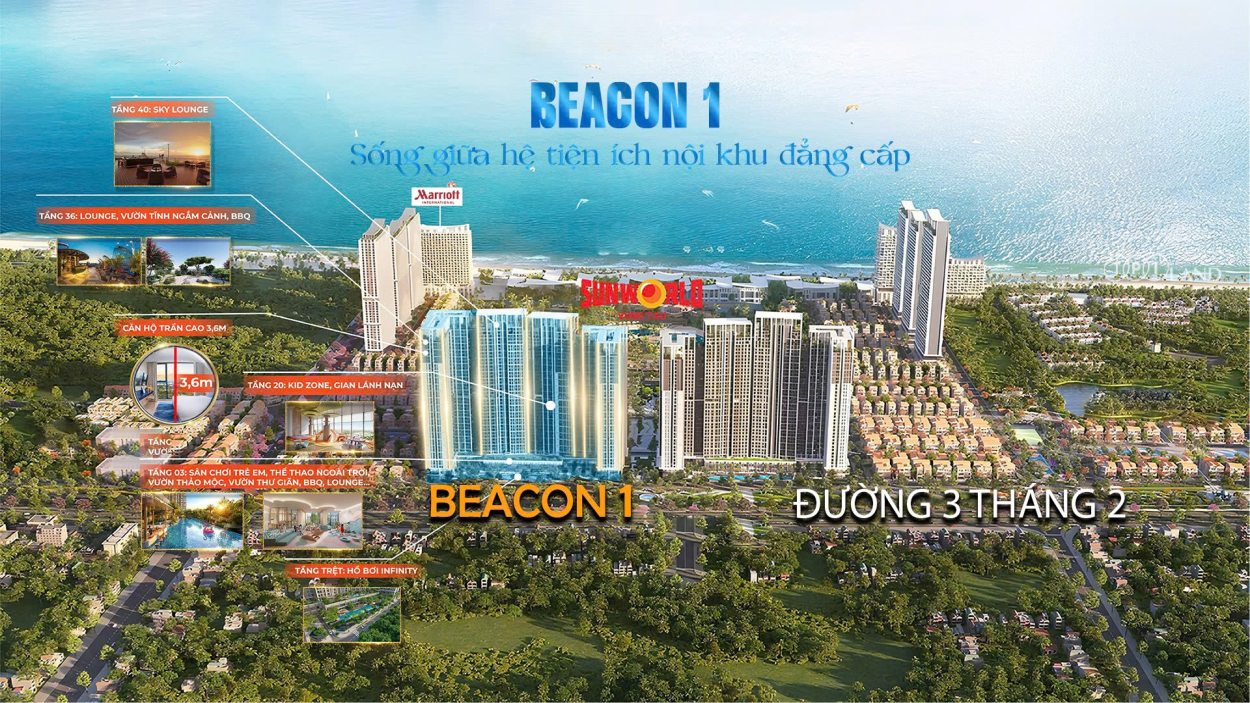 Mặt bằng tầng điển hình khối tháp Beacon Tower