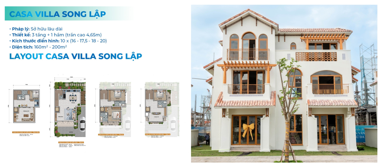 Biệt thự song lập thiết kế tối ưu công năng