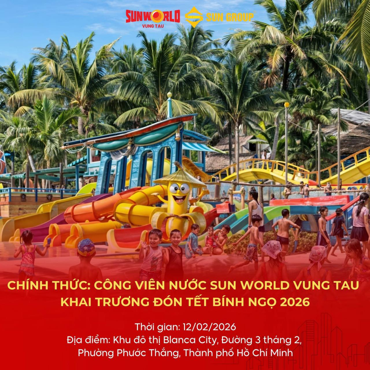 Sự kiện khai trương Sun World Vũng Tàu mang lại lượng khách lớn cho Tiện ích Nhà Phố Blanca City