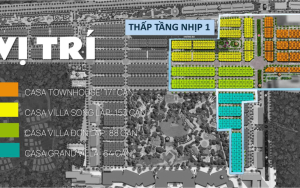 Phối cảnh toàn khu biệt thự thấp tầng Casa Blanca City Vũng Tàu