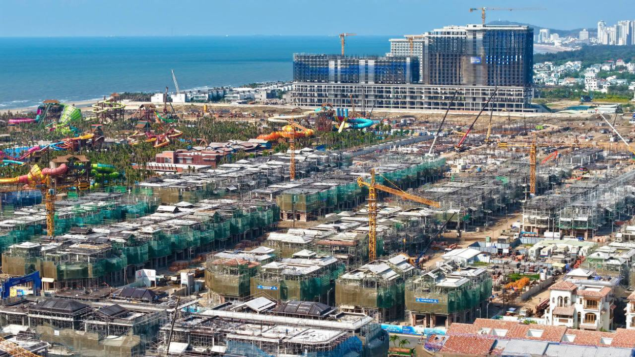 Tiến độ xây dựng phân khu cao tầng Blanca City