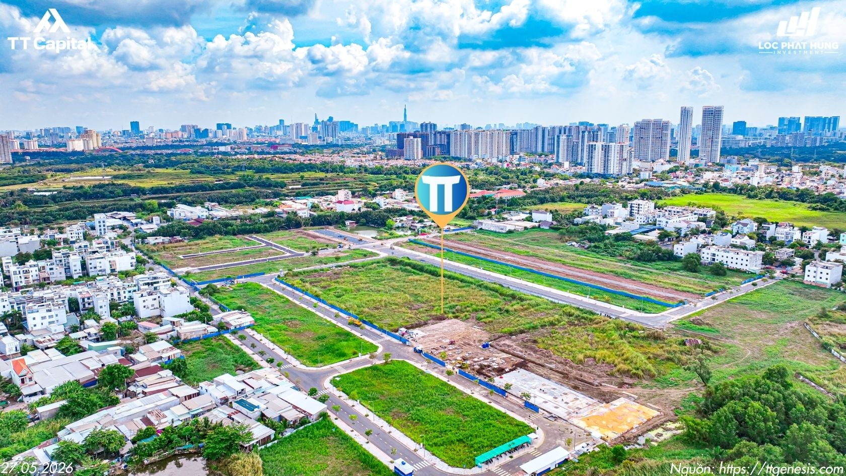 Cập nhật tiến độ thi công thực tế tại công trường dự án căn hộ TT Genesis Nhà Bè ngày 27/05/2026