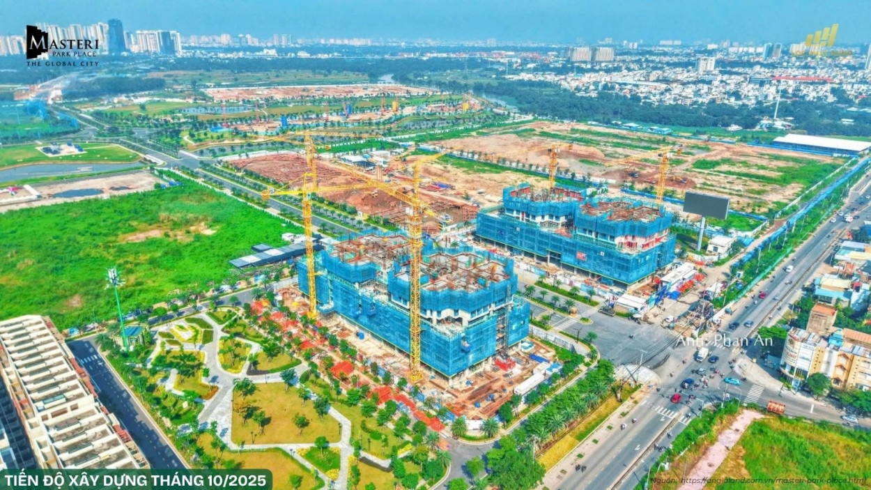 Tiến độ xây dựng dự án Masteri Park Place 10/2025