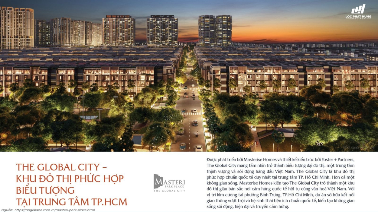 Tổng Quan Dự Án Căn Hộ Masteri Park Place Tại The Global City