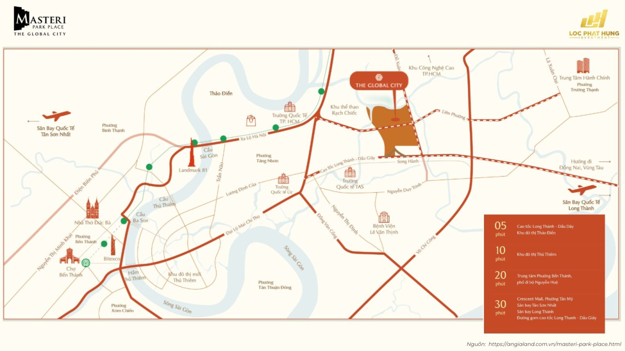 Vị trí dự án Masteri Park Place