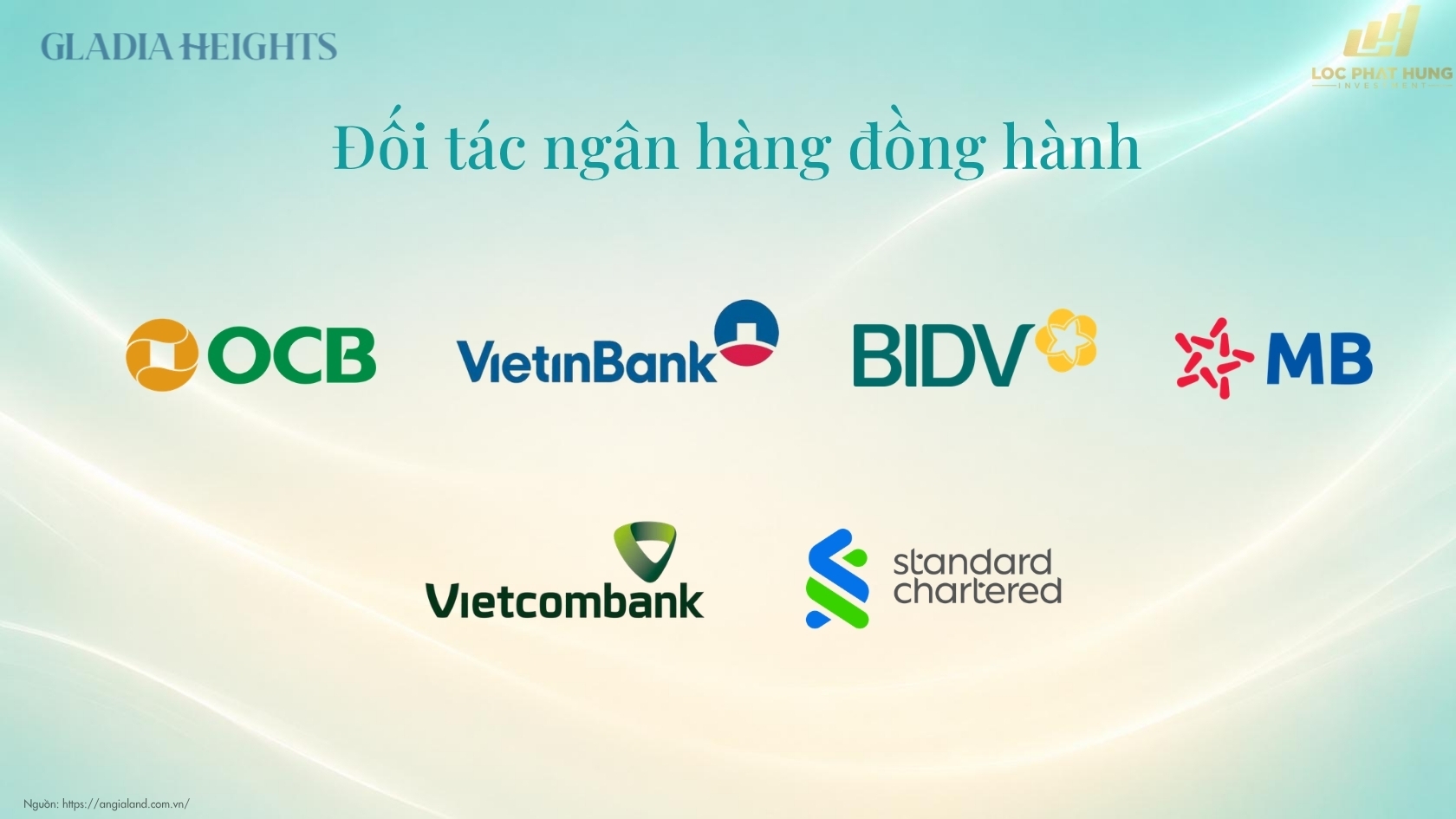 Các đối Tác Ngân Hàng Bảo Lãnh Và Cho Vay Dự án Gladia Heights