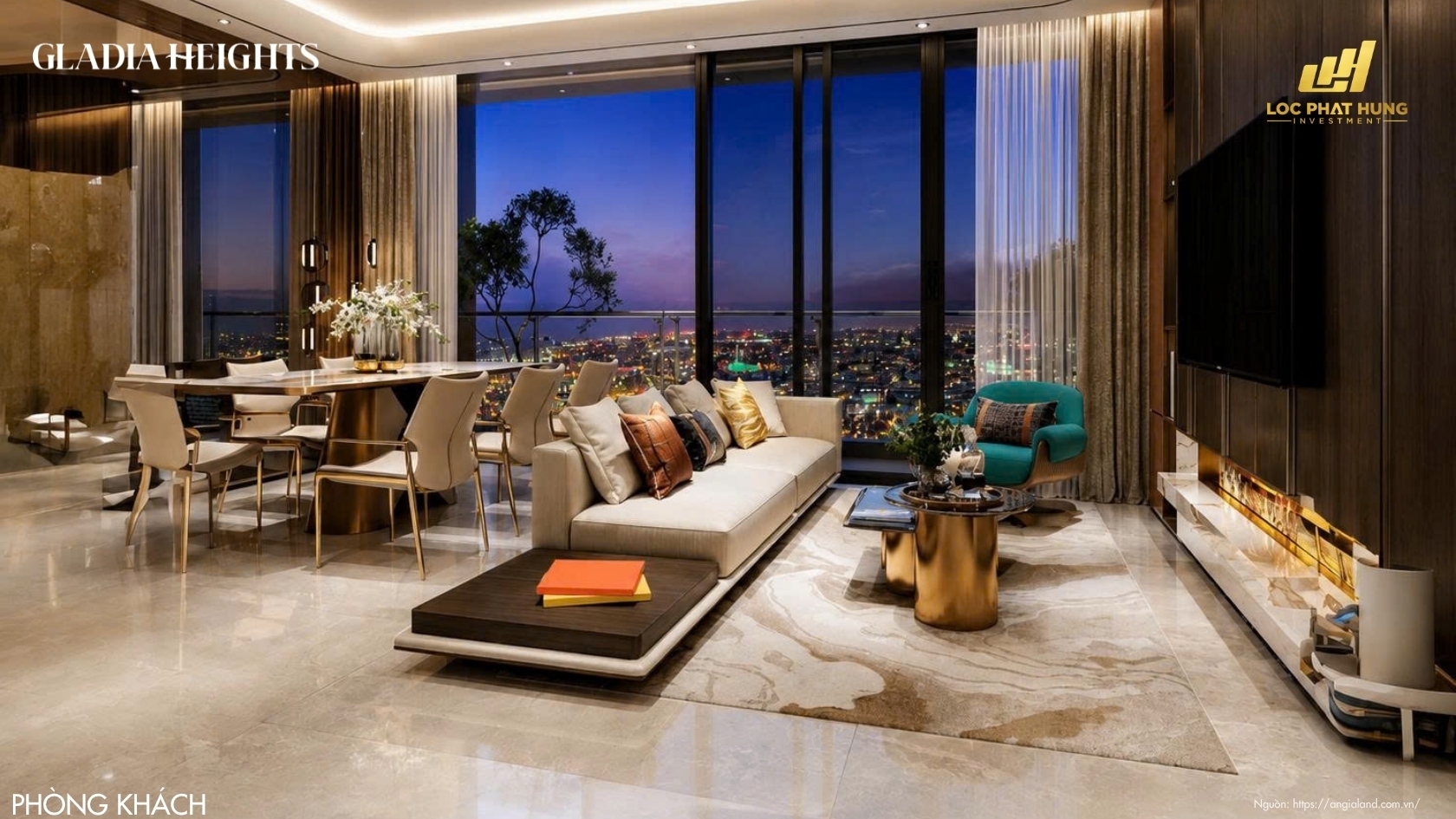 Hình ảnh Nhà Mẫu 2PN – 2WC Căn Hộ Chung Cư Gladia Heights Phường Bình Trưng