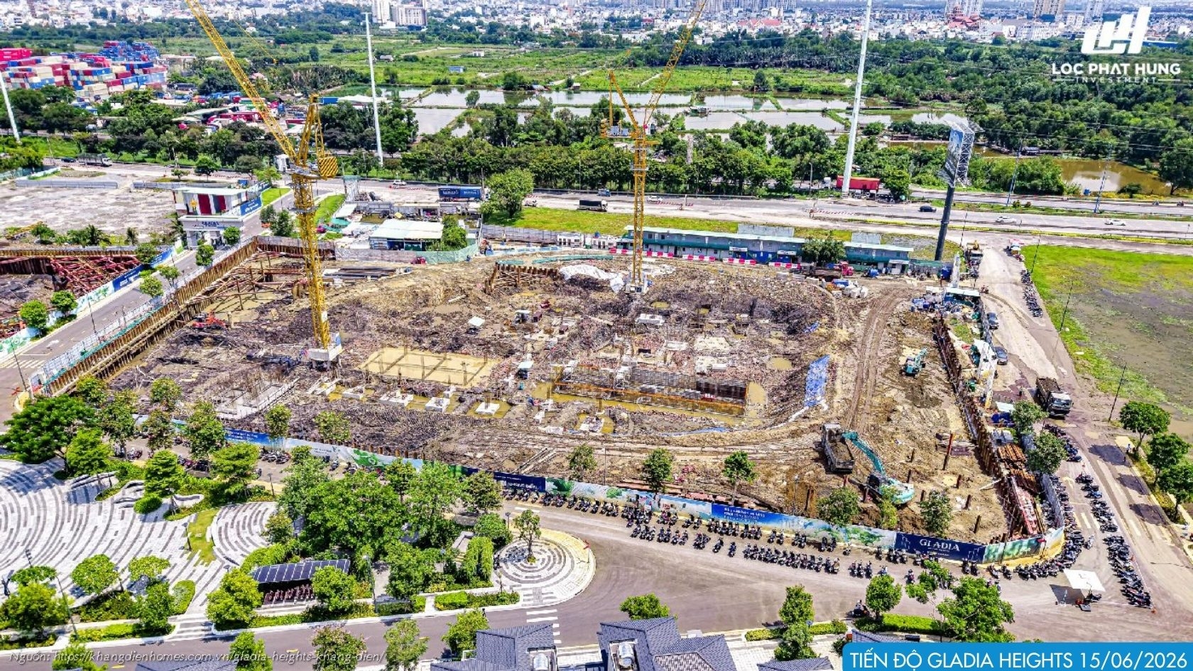 Tiến độ Xây Dựng 15062026 Dự án Căn Hộ Gladia Heights Phường Bình Trưng 