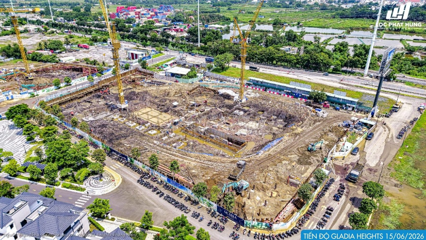 Tiến độ Xây Dựng 15062026 Dự án Căn Hộ Gladia Heights Phường Bình Trưng 