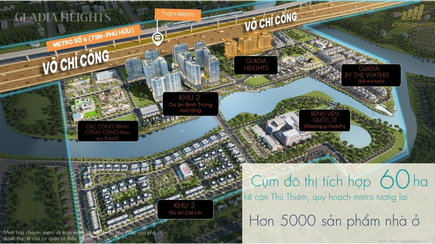 Vị Trí Hạ Tầng Dự án Căn Hộ Chung Cư Gladia Heights Phường Bình Trưng 