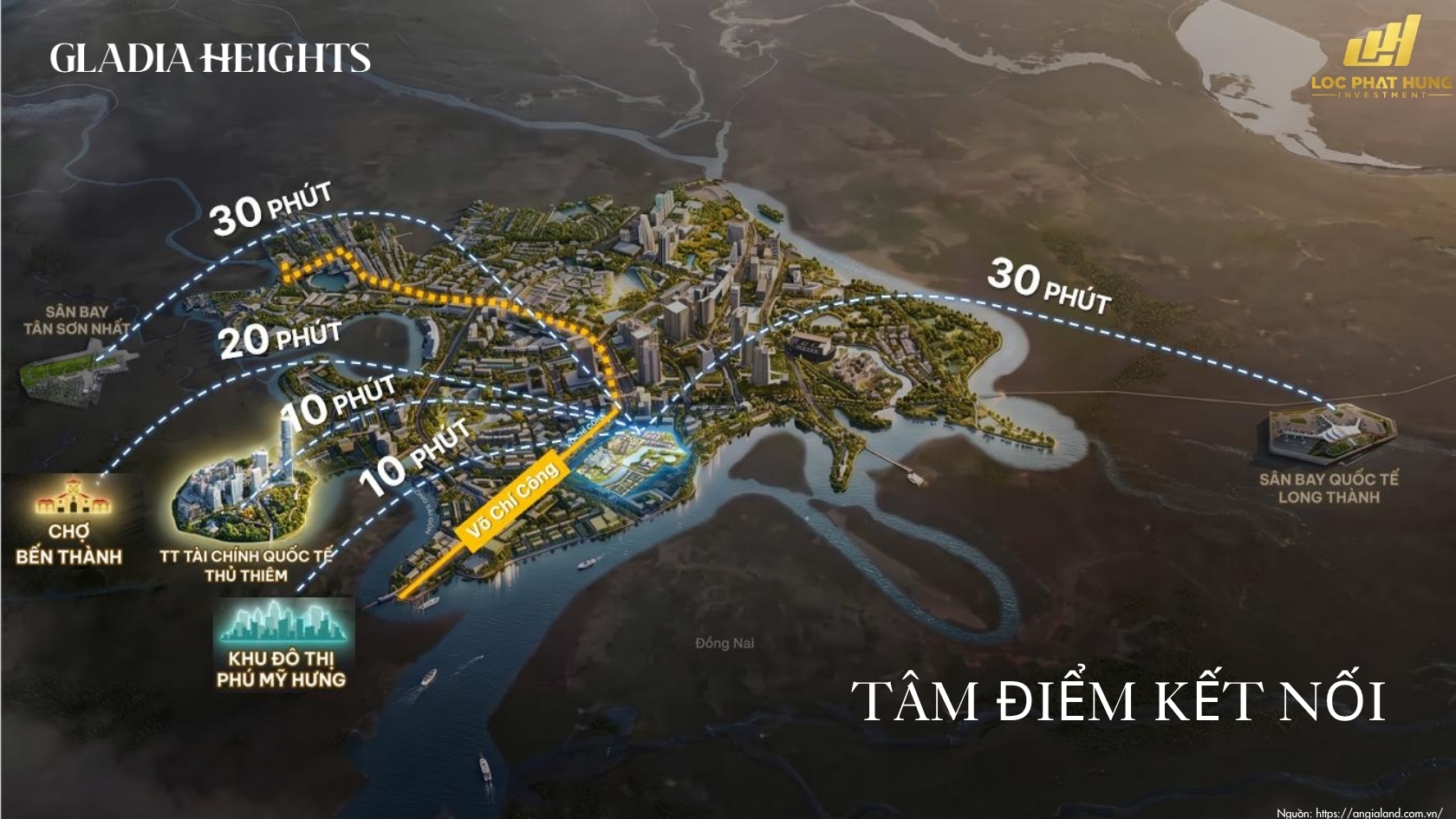 Vị Trí Hạ Tầng Dự án Căn Hộ Chung Cư Gladia Heights Phường Bình Trưng