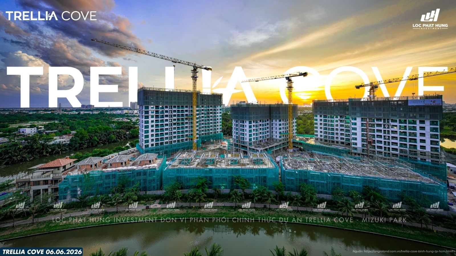 SDG Lộc Phát Hưng cập nhật tiến độ Trellia Cove 06.06.2026