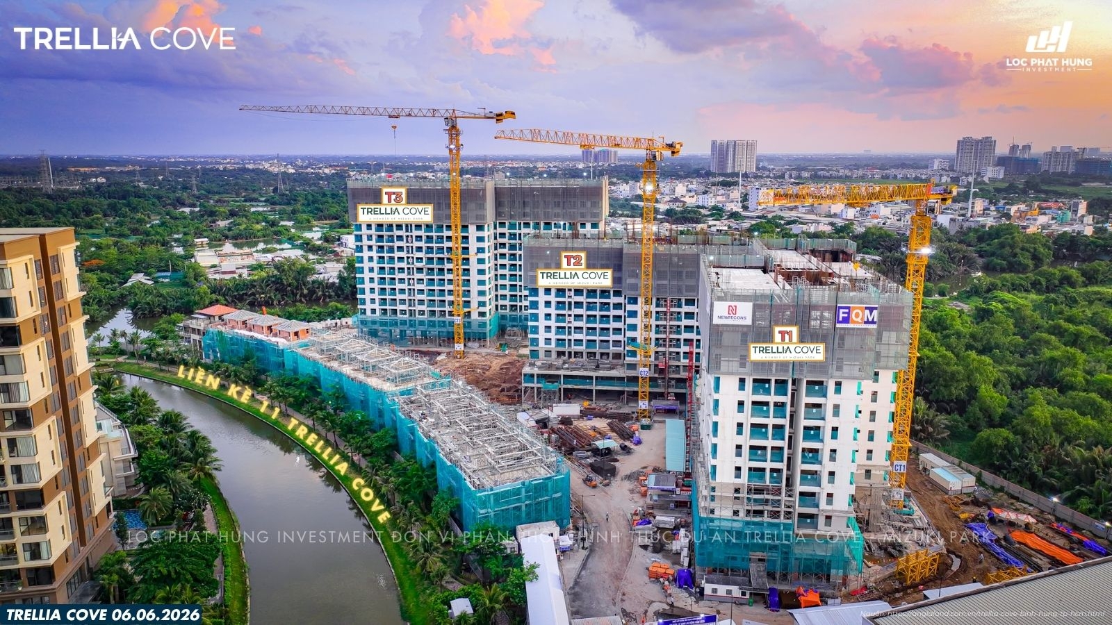 SDG Lộc Phát Hưng cập nhật tiến độ Trellia Cove 06.06.2026