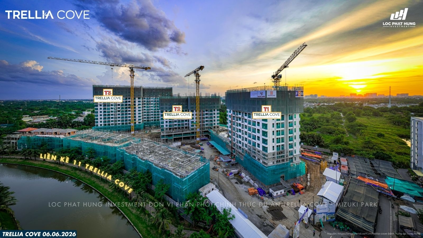 SDG Lộc Phát Hưng cập nhật tiến độ Trellia Cove 06.06.2026