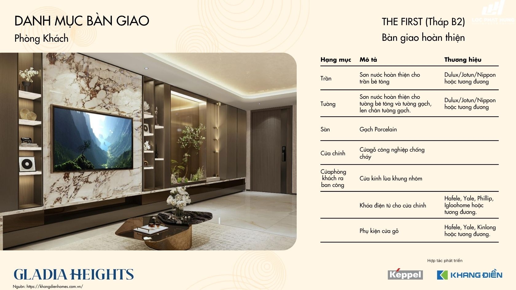 Tháp The First Căn Hộ Gladia Heights