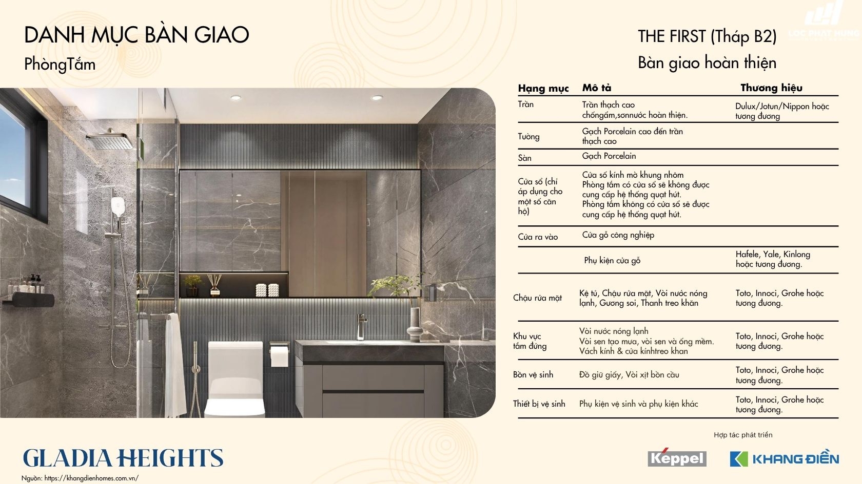 Tháp The First Căn Hộ Gladia Heights