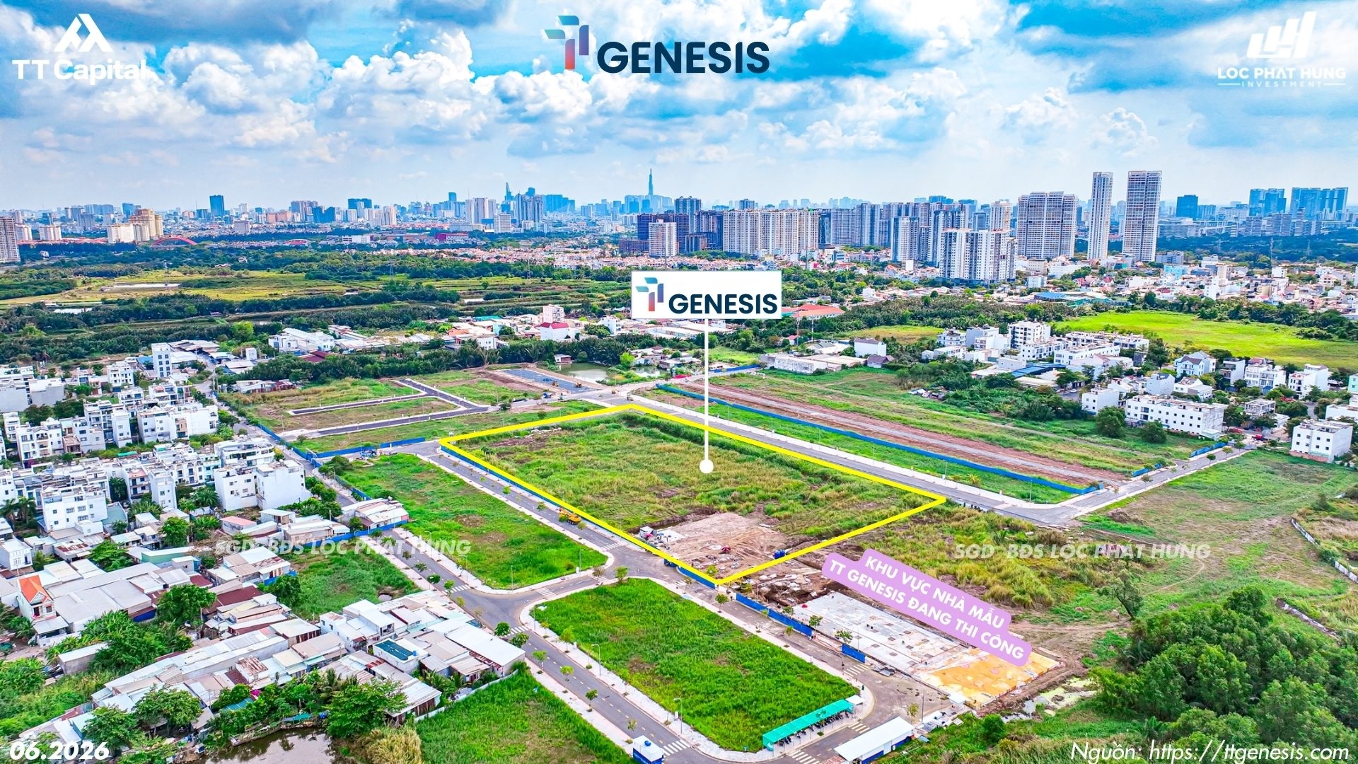 Tiến độ xây dựng dự án TT Genesis tháng 06.2026