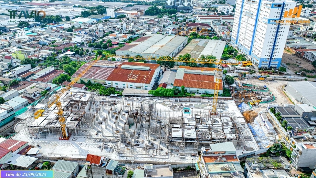 Tiến độ xây dựng tháp Avis dự án TT Avio tháng 23/09/2025: Hoàn thành đổ sàn tầng 6 và thi công trụ tầng 7 Tiến độ xây dựng tháp Avis dự án TT Avio tháng 23/09/2025: Hoàn thành đổ sàn tầng 6 và thi công trụ tầng 7