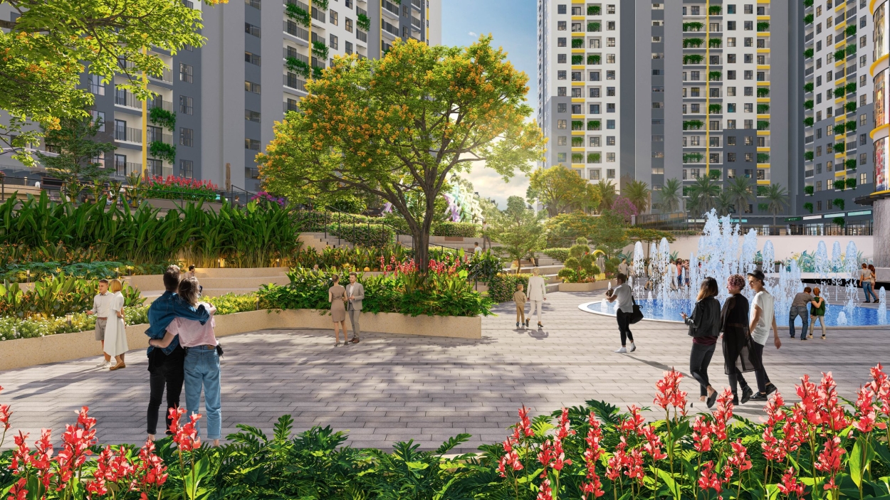 Góc nhìn toàn cảnh Bcons Central Park Biên Hòa từ trên cao