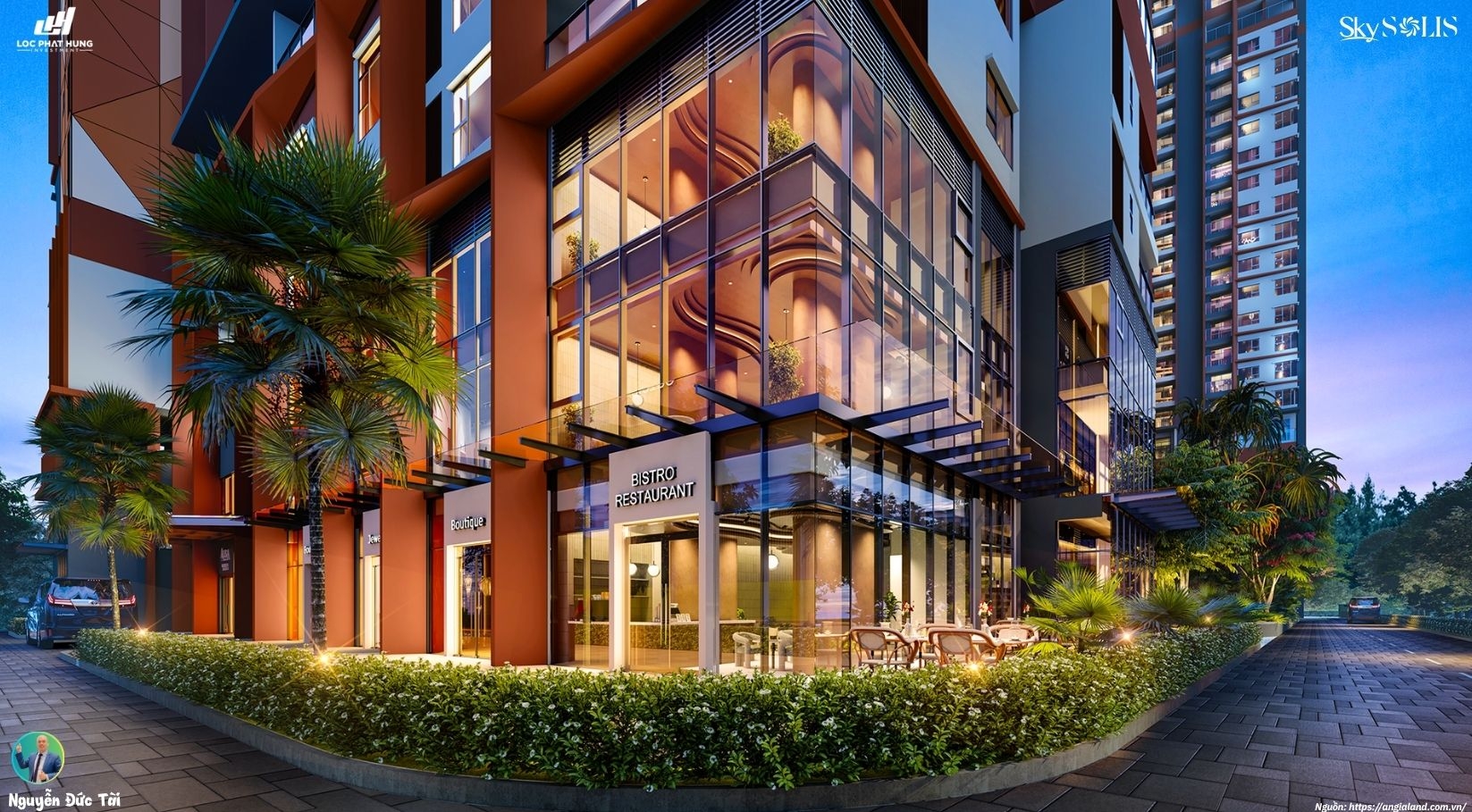 Shophouse khối đế thương mại SkySolis