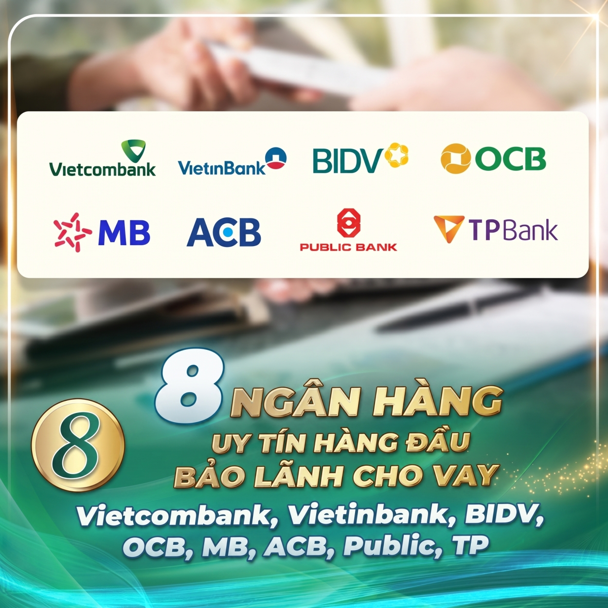 Danh sách ngân hàng bảo lãnh củng cố Pháp lý Bcons Central Park