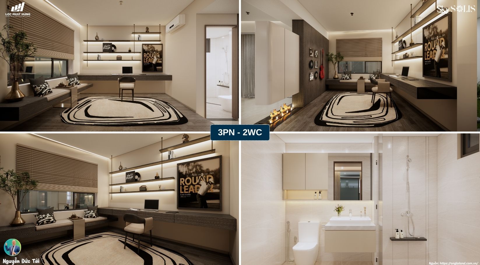 Nhà mẫu SkySolis 3WC-2PN