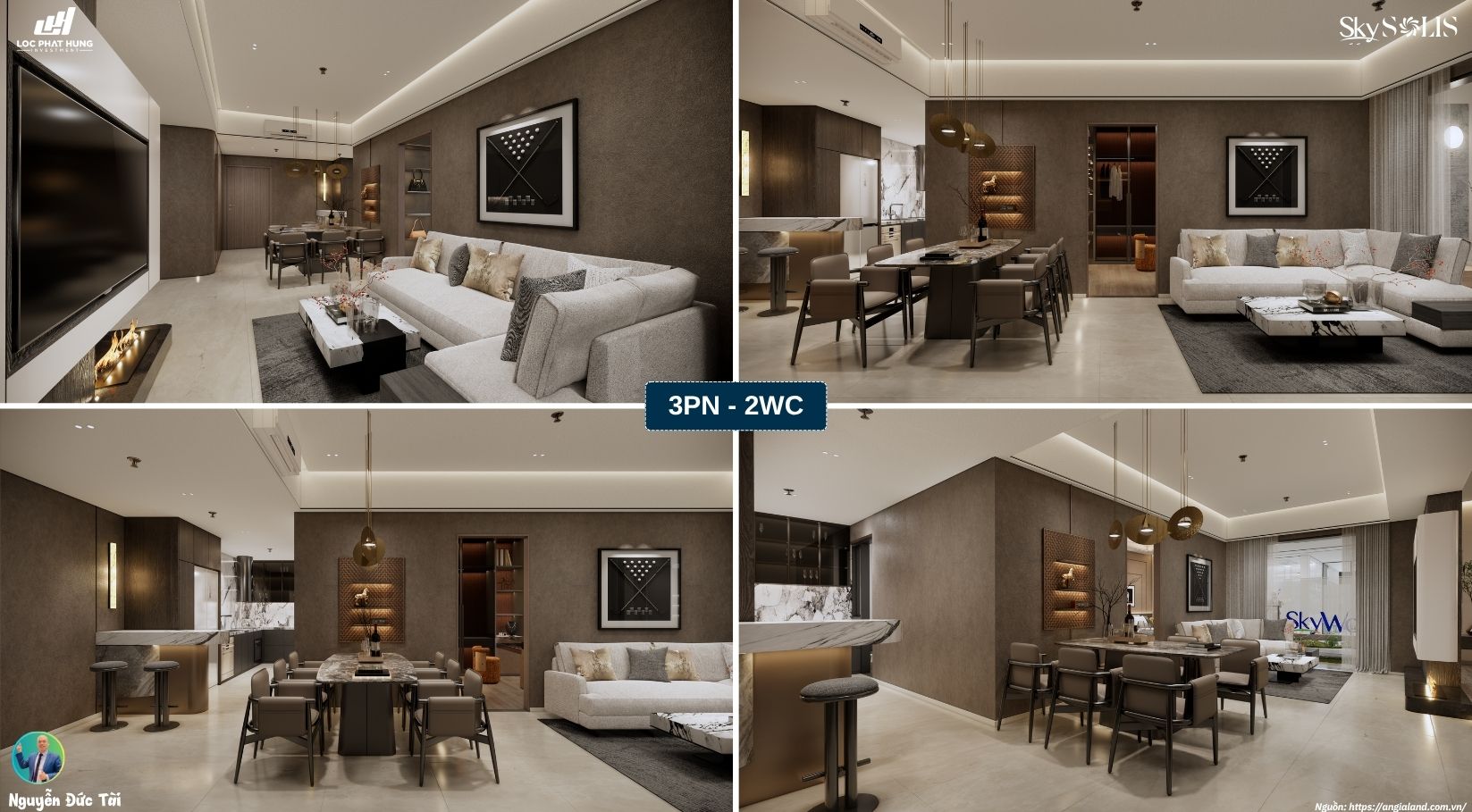 Nhà mẫu SkySolis 3WC-2PN