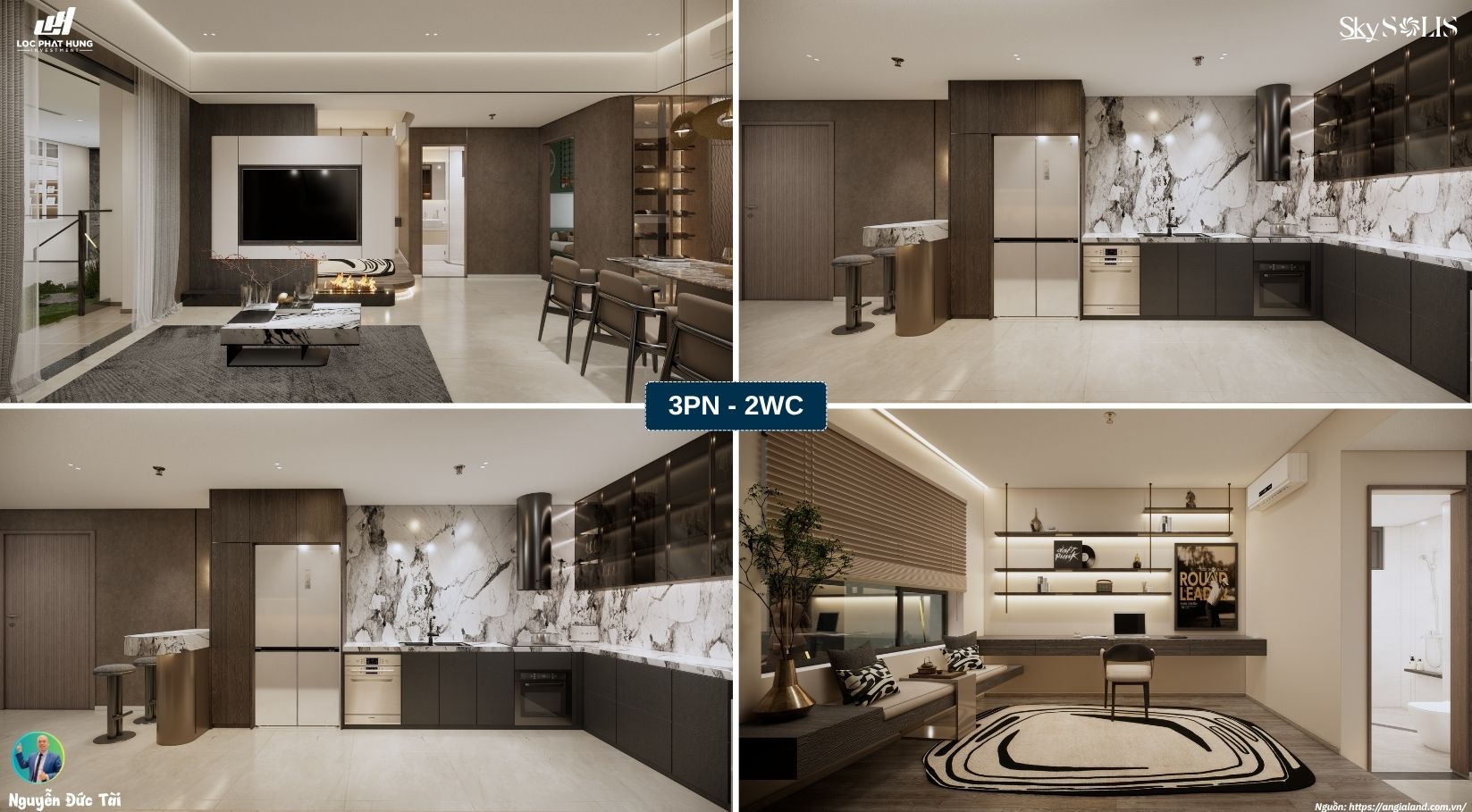 Nhà mẫu SkySolis 3WC-2PN
