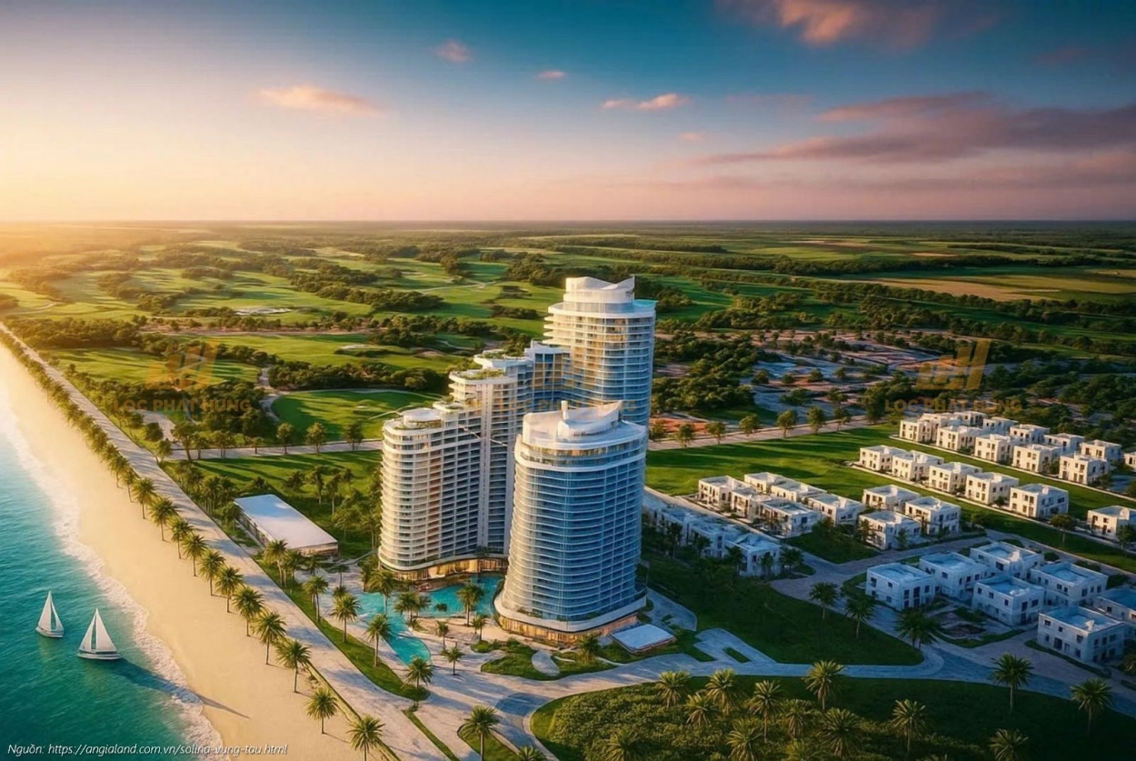 Phối cảnh tổng thể dự án căn hộ du lịch Solina Vũng Tàu của CĐT C-Holdings