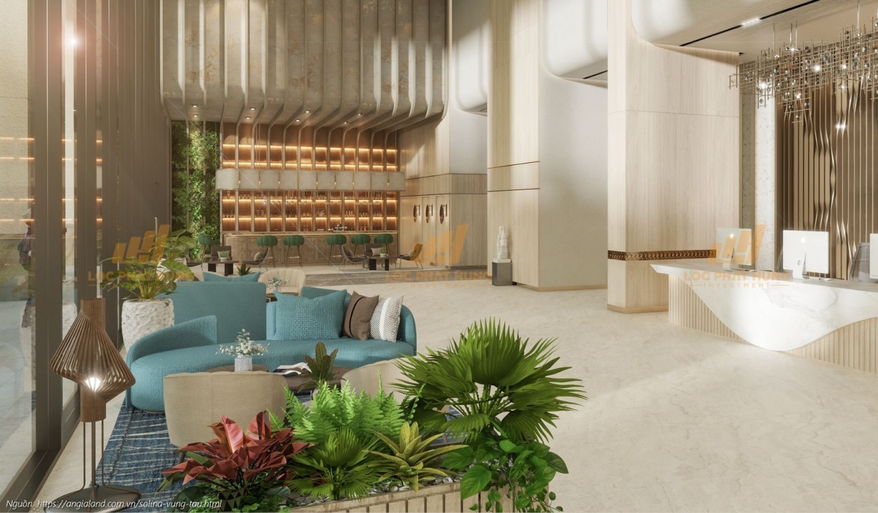 Sảnh đón 5 sao sang trọng và đẳng cấp của dự án Solina Vũng Tàu