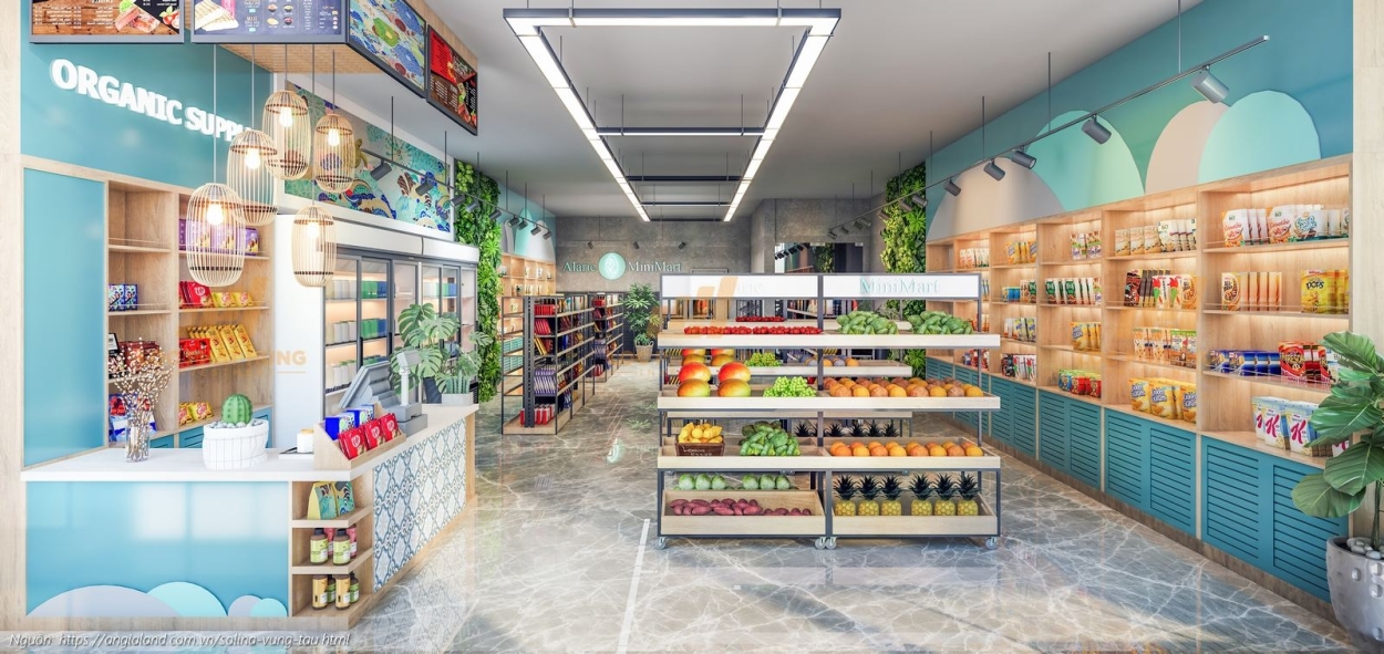 Siêu thị tiện lợi (Minimart) ngay tại tầng trệt dự án Solina Vũng Tàu
