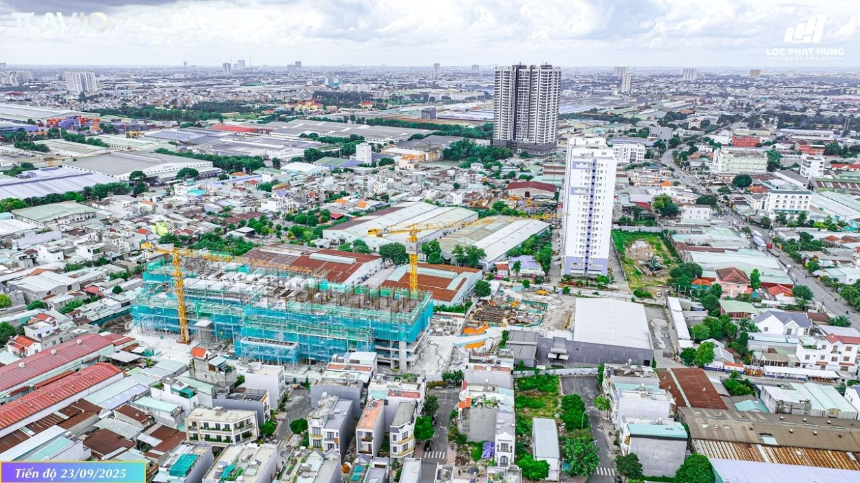 Tiến độ xây dựng tháp Avis dự án TT Avio tháng 23/09/2025: Hoàn thành đổ sàn tầng 6 và thi công trụ tầng 7