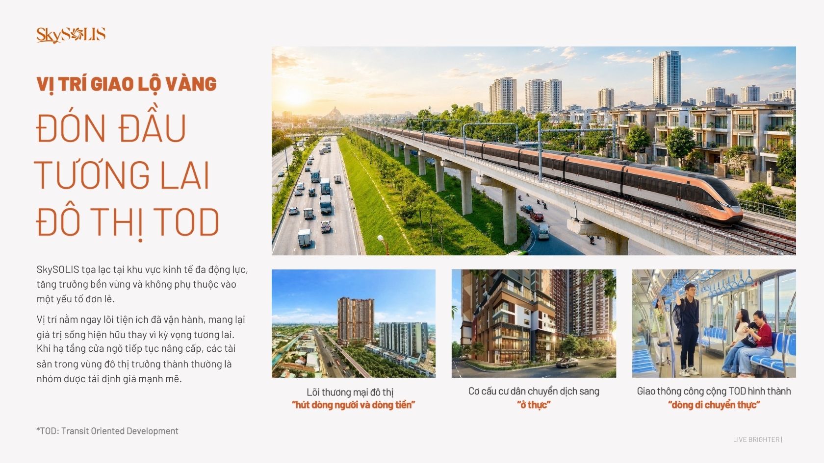 SkySolis đón đầu đô thị tương lai TOD