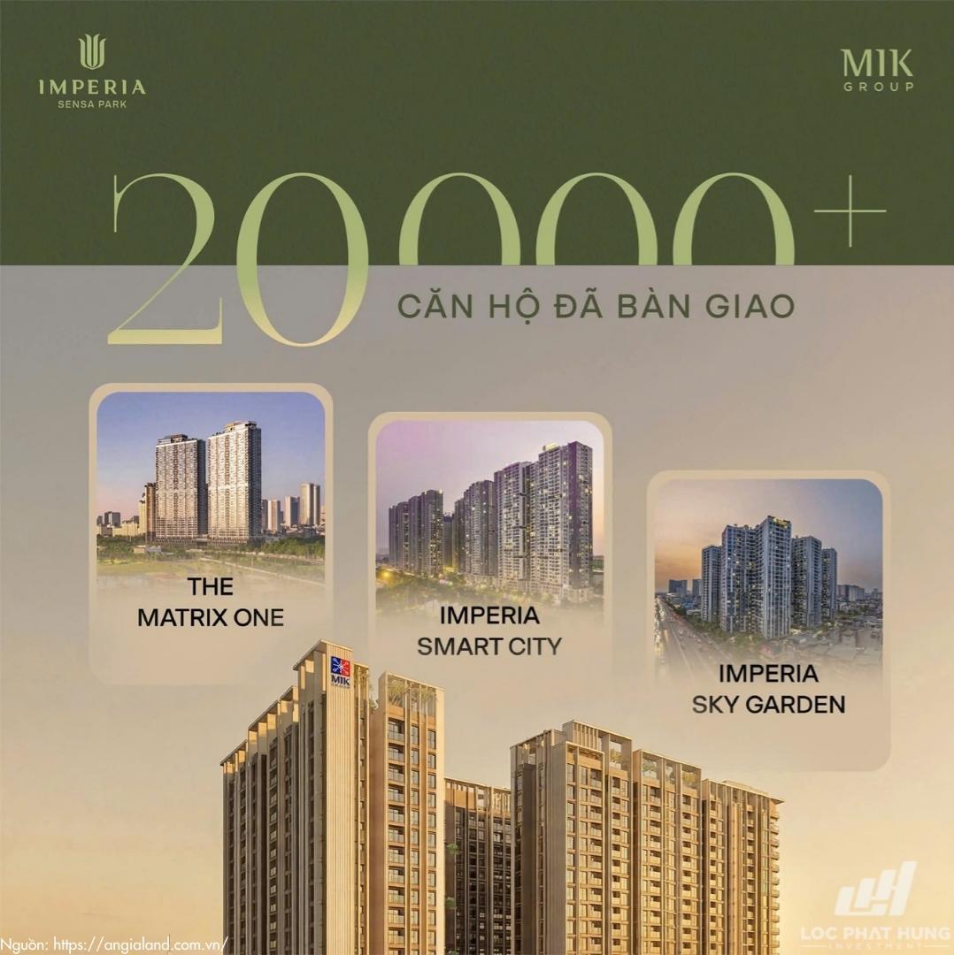 Hơn 20.000 căn hộ bàn giao bảo chứng chất lượng Imperia Sensa Park