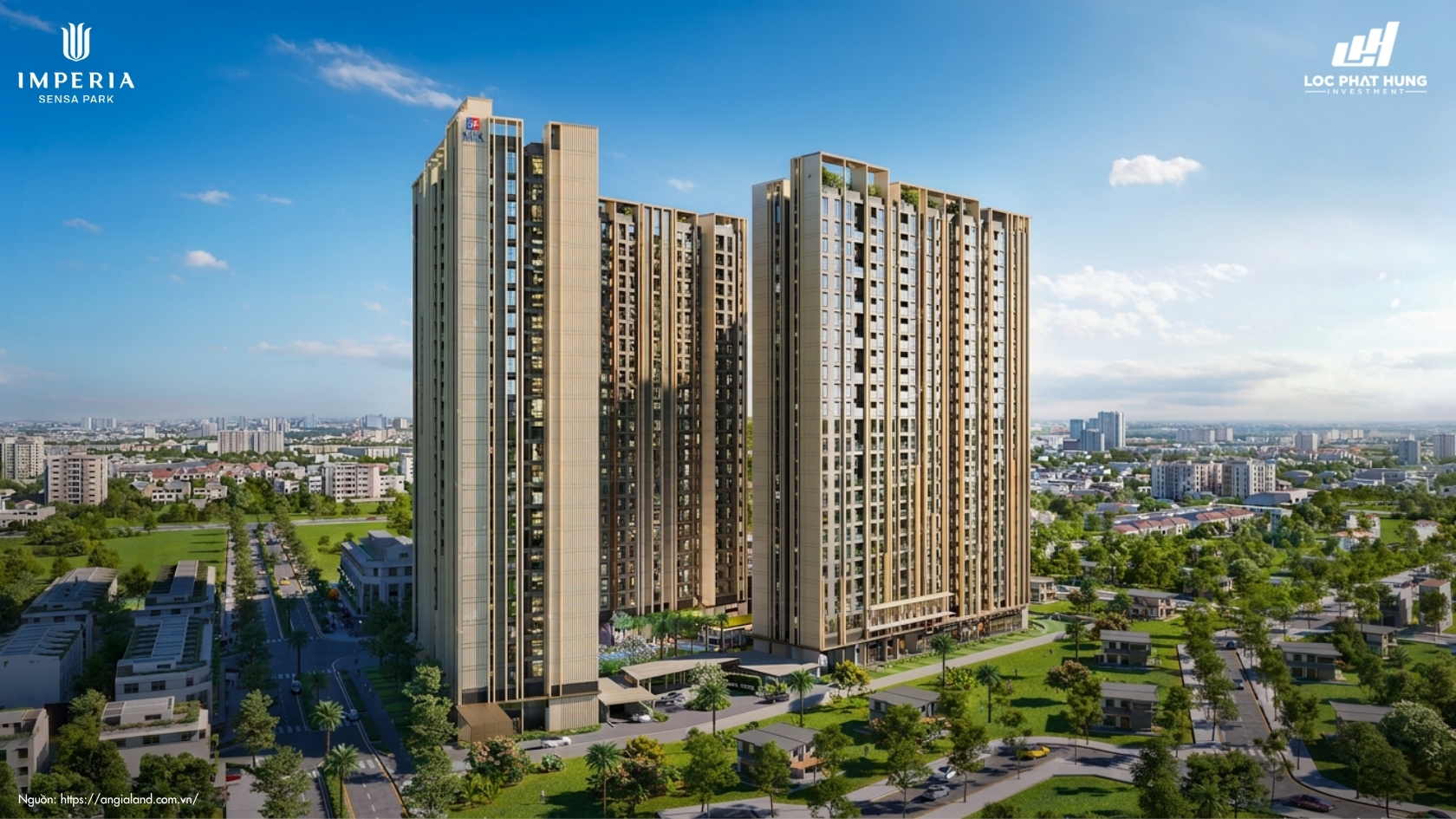 Phối cảnh kiến trúc tổng thể dự án Imperia Sensa Park TP Thủ Đức